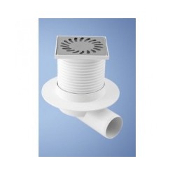 Grīdas noteces - nerūsējošā tērauda PVB PR/DN50 100*100