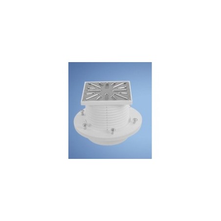 Grīdas noteces - nerūsējošā tērauda PVS DN50 122*122