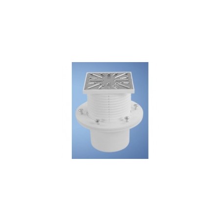 Grīdas noteces - nerūsējošā tērauda PVS DN110 122*122 [EN]