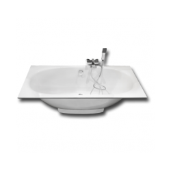 PAA akmens masas vanna VERSO ar dekoratīvo paneli 170*75cm (balta) [EN]