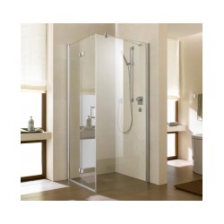 Kermi Duškab. LIGA 2SL 1000x1000x2000, caurs.stikls / durvis+siena, alumīnija profili [EN]