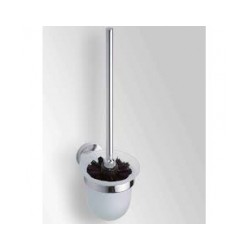 Tualetes birste ar stikla turēt. OMEGA, melns