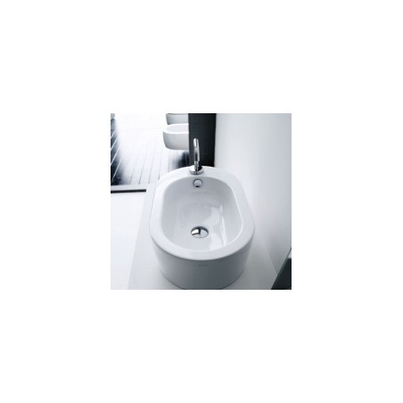 Izlietne FLO 56x34 balta liekama uz virsmas KERASAN