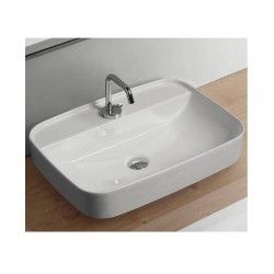 Izlietne TRIBECA 60x43cm uz virsmas, balta KERASAN