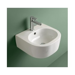 Izlietne FLO 40x37 balta KERANAS liekama uz virsmas vai stiprināma pie sienas