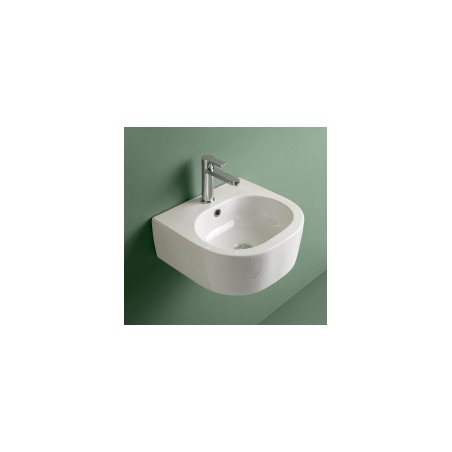 Izlietne FLO 40x37 balta KERANAS liekama uz virsmas vai stiprināma pie sienas