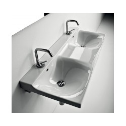 Izlietne KERASAN BUDDY 100x42 dubultā balta