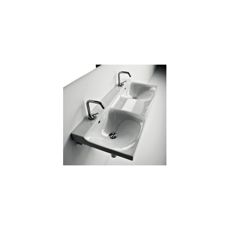 Izlietne KERASAN BUDDY 100x42 dubultā balta