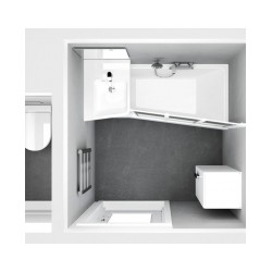 Izlietne BE HAPPY L 50x66,5cm stiprinama pie sienas RAVAK