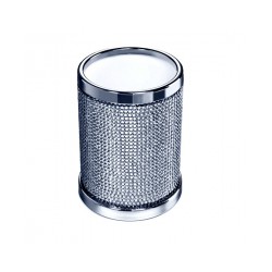 SWAROVSKI Turētājs zobu birstēm ROUND 4 hrom