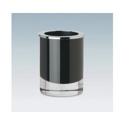 Turētājs zobu birstēm FASHION melns hrom