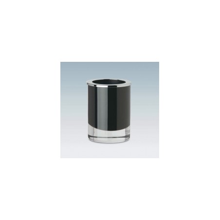 Turētājs zobu birstēm FASHION melns hrom