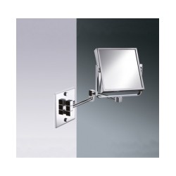 Spogulis sienas, izlokāms hromēts