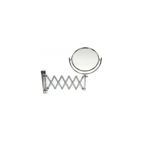 Spogulis sienas izlokāms, apaļš, hromēts