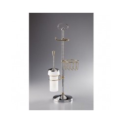 WC tualetes birstes/papīra turētājs, hromēts