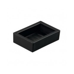 Ziepju trauks stikla QUADRA melns