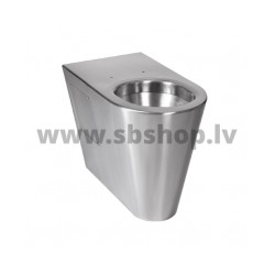 WC SANELA Anti-vandal invalidiem nerūsējoša tērauda uz grīdas liekams