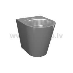 WC SANELA Anti-vandal nerūsējoša tērauda uz grīdas liekams