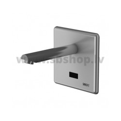 Maisītājs izlietnes SANELA no sienas 17cm iztece ar sensoru nerūsējošais tērauds 6V aukstam vai sajauktam ūdenim