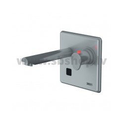 Maisītājs izlietnes SANELA no sienas 17cm iztece ar sensoru un termostatu, nerūsējošais tērauds 6V