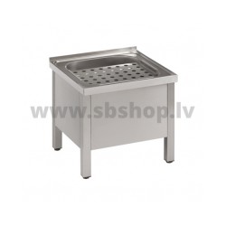 SANELA Saimniecības izlietne grīdas ar sifonu nerūsējošais tērauds