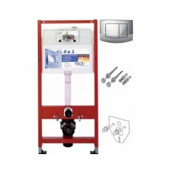 TECE WC iebūvējamais rāmis ar pogu un stiprinājumiem [EN]