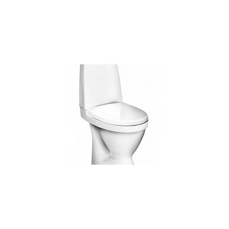 WC Gustavsberg NAUTIC 1510 Hygienic Flush horizontāls izvads, līmējams + vāks soft close, balts [EN]