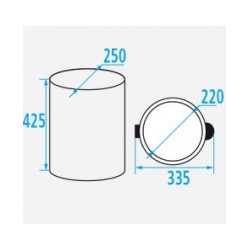 Papīrgrozs 12L, balts [EN]