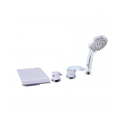 RAV DUNAJ vannas maisītāji 4-ceļu, keram.pārslēdzējs, ar izvelkamu dušas šļūteni 2m [EN]