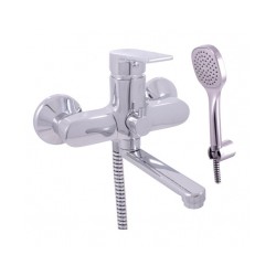 Maisītājs vannai COLORADO ar keramisko slēdzi un rokas dušu, hroms [EN]