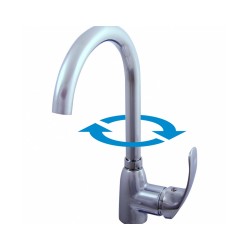 RAV MISISIPI virtuves maisītāji grozāms, augstais, hromēts [EN]