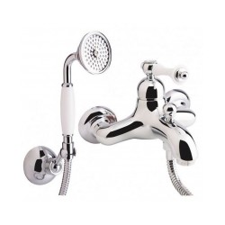 BIANCHI vannas maisītājs LIBERTY ar rokas dušu, hromēts/balts