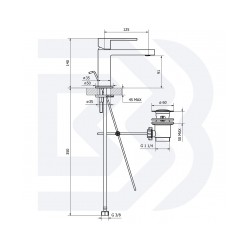 BIANCHI izlietnes maisītājs METRO ar noplūdi, hroms