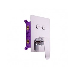 Maisītājs dušai TIGRIS iebūvējams sienā ar diviem režīmiem, hromēts [EN]