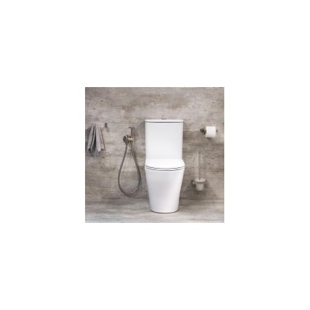 Bidetta ar magnētisko vārstu, iebūvējama sienā ar iebūves daļu, brushed nickel