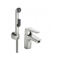 ORAS SAGA izlietnes maisītājs ar bidetta rokas dušu, hroms [EN]