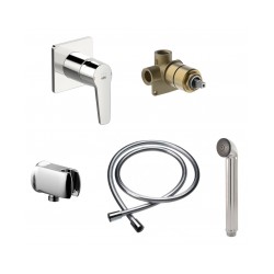 ORAS SAGA iebūvējms maisītājs ar bidettas rokas dušu, hroms [EN]