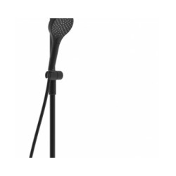 Dušas sistēma ORAS STYLE ar termostata maisītāju, lietus dušu un rokas dušu, melns matēts [EN]