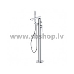 Mais. Vannas ALFRED no grīdas ar rokas dušu, hroms