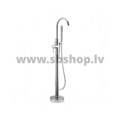 Maisītājs vannas VICTORIA no grīdas (brīvstāvošs) ar rokas dušu, hromēts