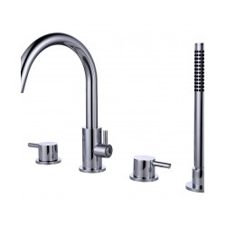 Maisītājs uz vannas malas VICTORIA 4-daļīgs hromēts