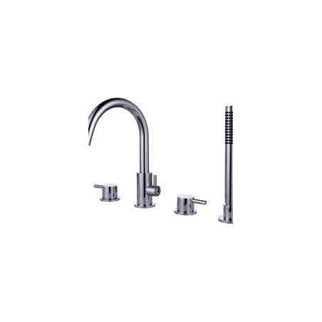 Maisītājs uz vannas malas VICTORIA 4-daļīgs hromēts