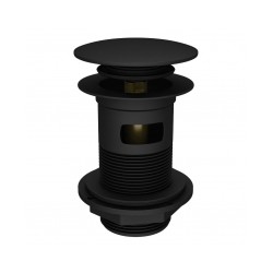 Izlietnes noteka CLICK-CLAK ar pārplūdi, melns matēts