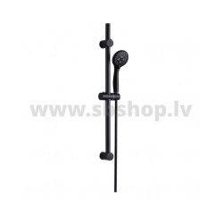Dušas statīvs ar rokas dušu uz šļauku 3jet, melns matēts