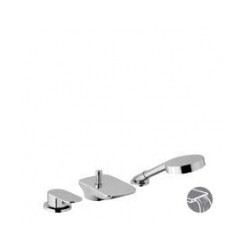 ALPI vannas maisītāji ALPI GLAM 3-daļīgs,ar kaskādes snīpi ar integrētu pārslēdzēju un rokas dušu