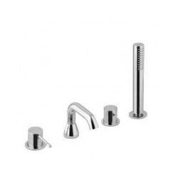 Maisītājs uz vannas malas ar mehānisko pārslēdzēju ALPI BLUE, hromēts