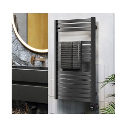 Dvieļu žāvētājs TERMA DEXTER 860x600mm Mettalic black krāsā [EN]