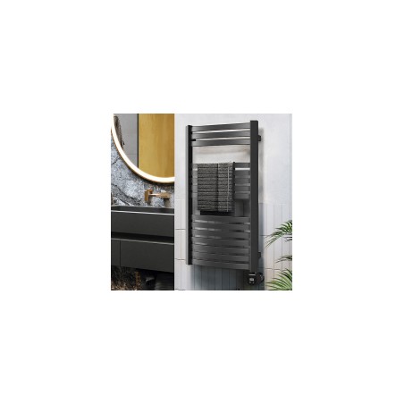 Dvieļu žāvētājs TERMA DEXTER 860x600mm Mettalic black krāsā [EN]