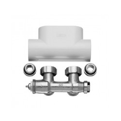 KERMI Dvieļu žāvētāja termoventilis balts 90 grādos