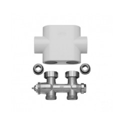 KERMI Dvieļu žāvētāja termoventilis balts, taisnais